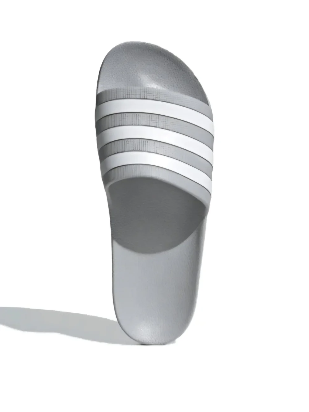 Adidas Grey and White Men’s Slide Sandals